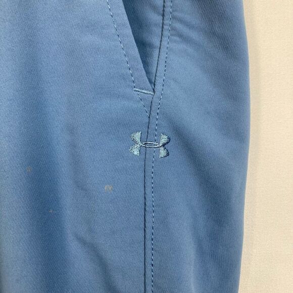Under Armour Pants Mens Sz 34 Periwinkle Blue Knit Slim‎ Fit Stretch Golf - Picture 5 of 15